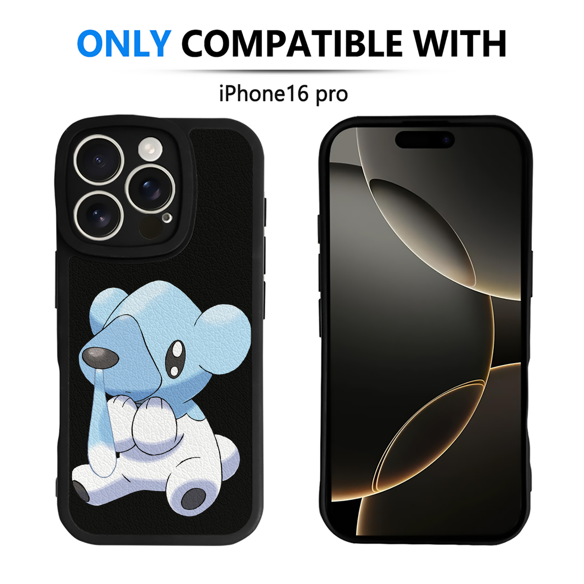 （画像用） ポケットモンスター Pokémon 【iPhone 16シリーズ対応】シリコンスマホケース（レザー調） 材質：シリコン